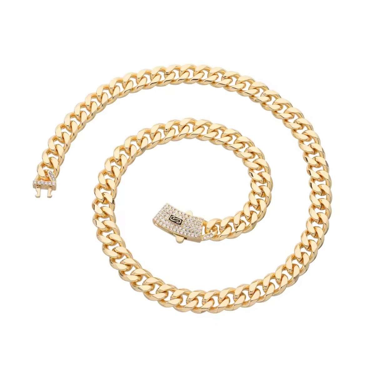 Cuban Necklace Ice Crystal