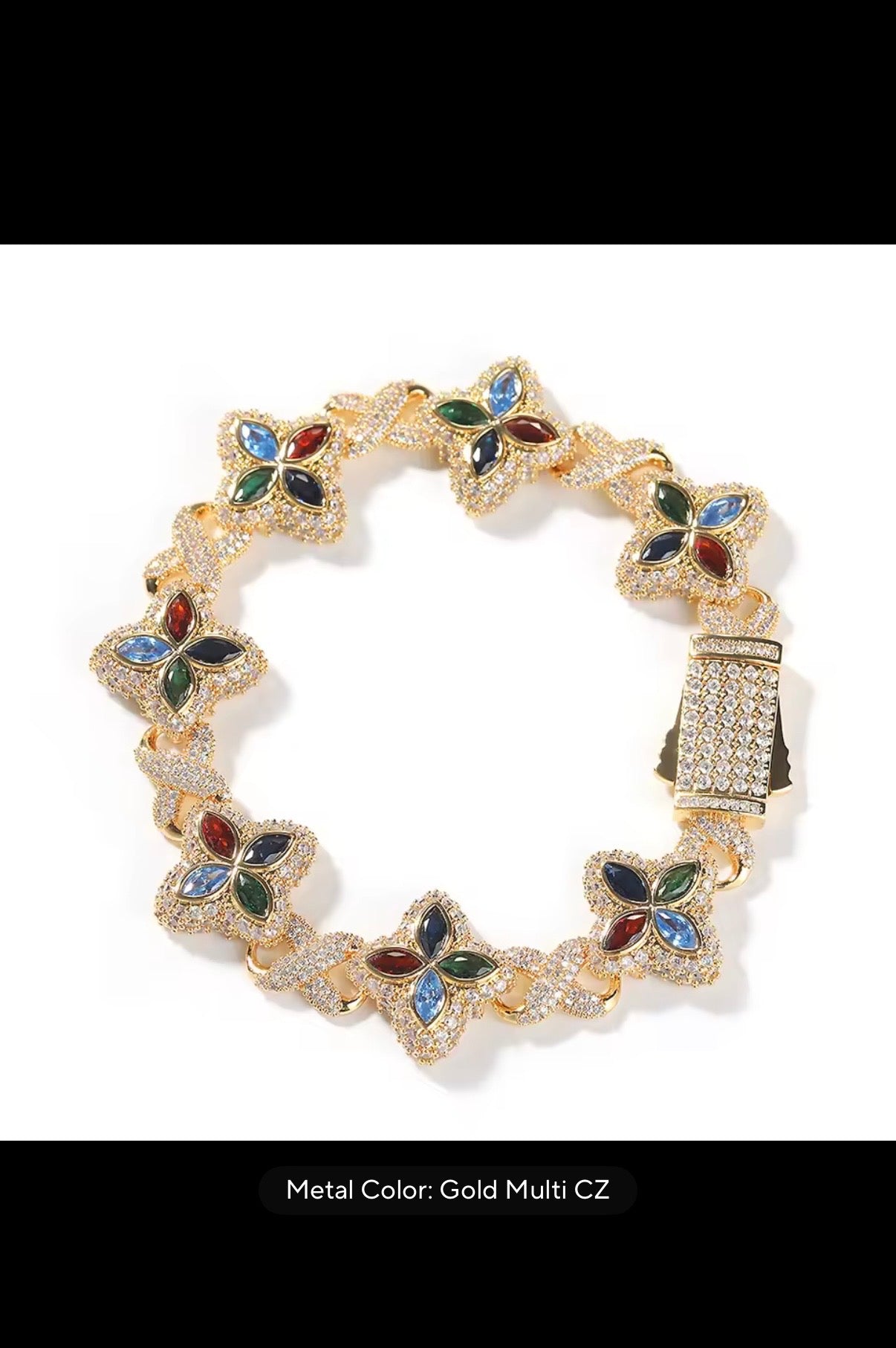Colorful Flower Bracelet